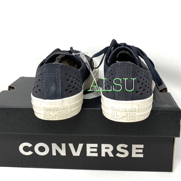 Converse Ctas Suede Low Top Almost Black Women’s - Picture 3 of 11